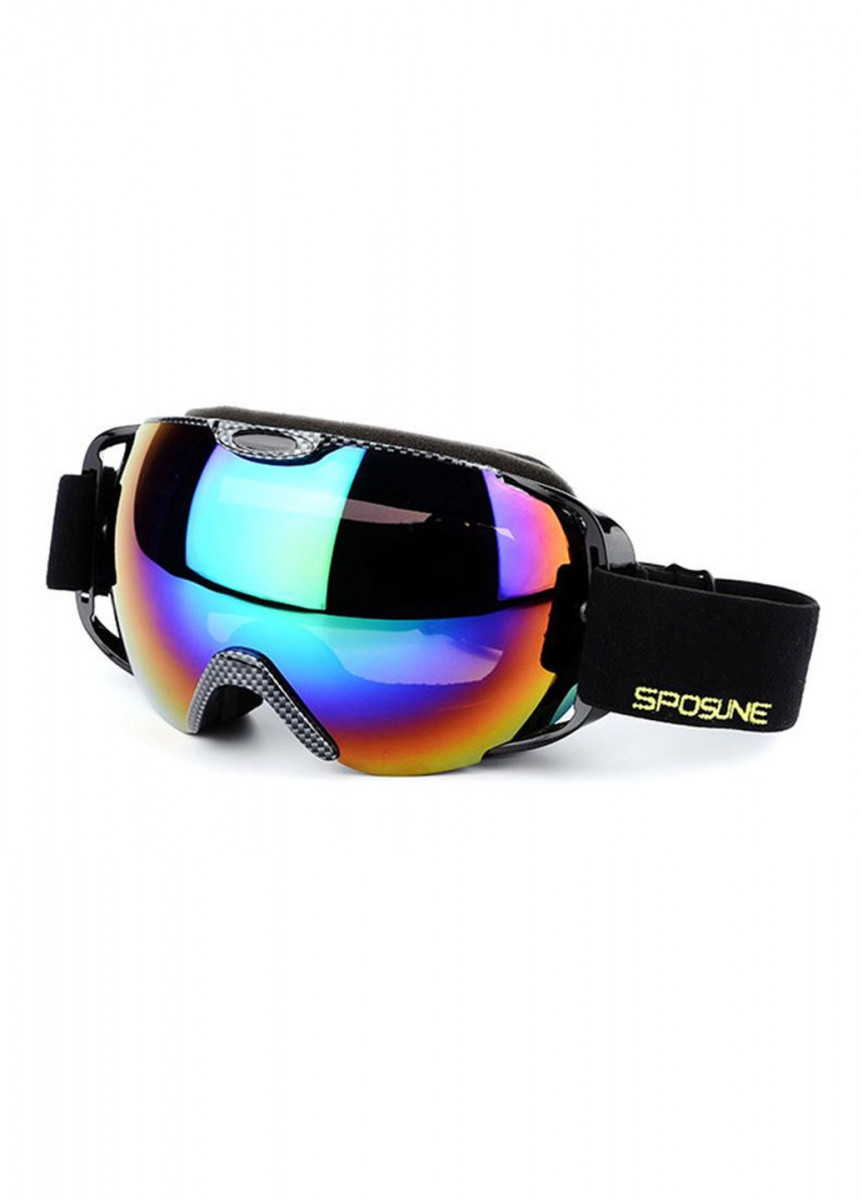 Маска для лиж і сноуборда Sposune HX012-3 Carbon-Revo Rainbow