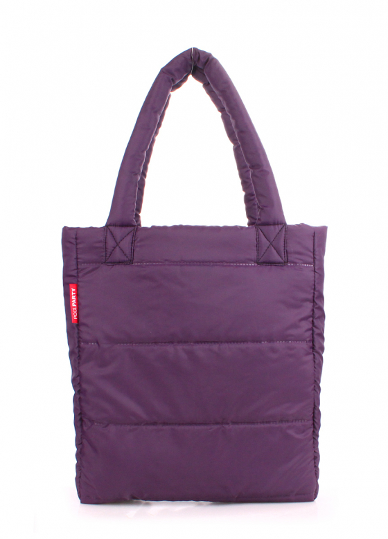 Дута довга сумка прошита горизонтально, фіолетова / POOLPARTY