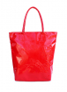 Лакова сумка з нашивкою, червона / POOLPARTY
