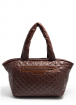 Стьобана сумка Cocoon, коричнева / POOLPARTY