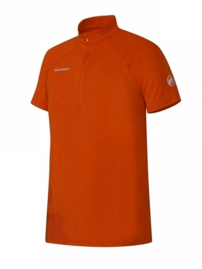 Футболка MTR 141 HALF ZIP T-SHIRT MEN dark orange / Mammut 