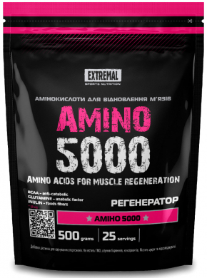 Амінокислота Extremal Amino 5000 для коктейлів 0,5 кг