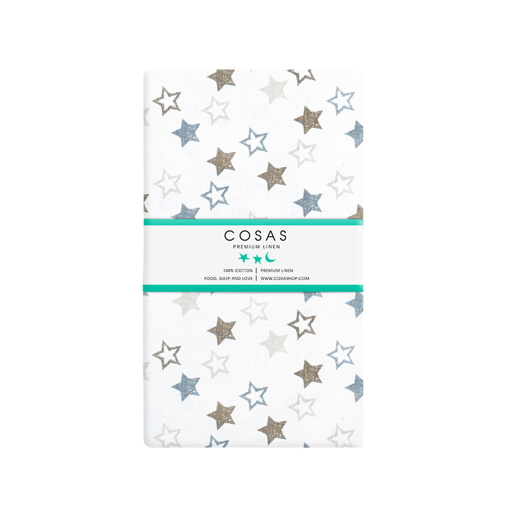 Простирадло STARS CLEAR GREY BEIGE (Cosas)