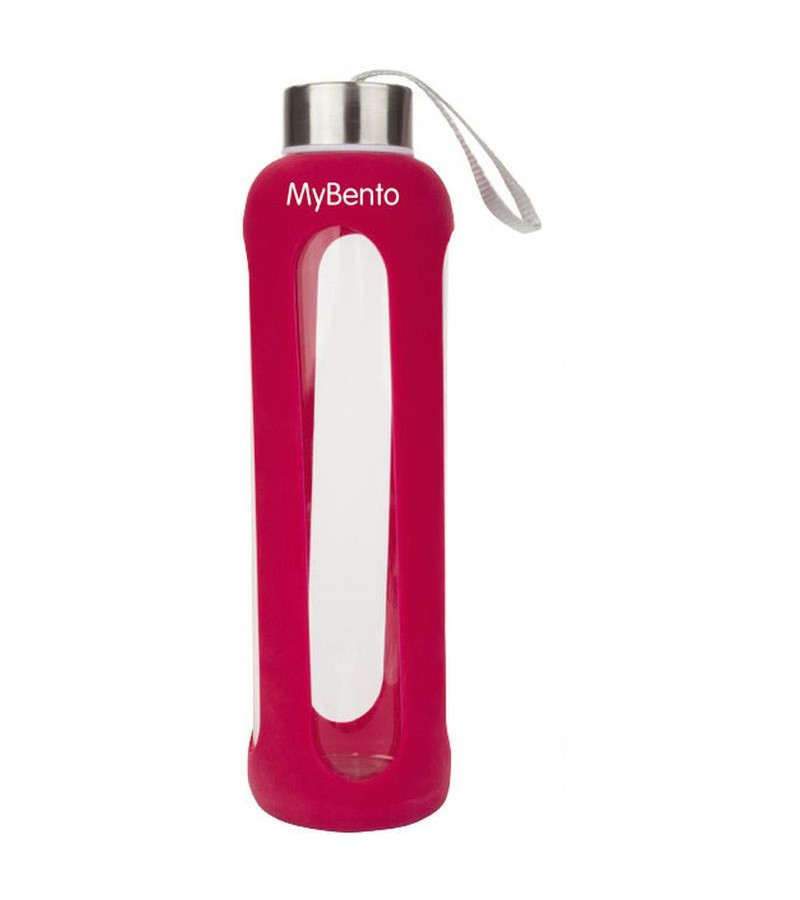 Пляшка для води Summit MyBento Eco Glass Bottle Silicone Cover Червона 500 мл