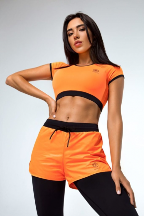 Жіночий топ - футболка Football Girl, помаранчевий / Designed for Fitness