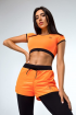 Жіночий топ - футболка Football Girl, помаранчевий / Designed for Fitness