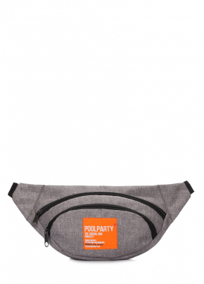 Сумка на пояс Hip Pack, сіра / POOLPARTY