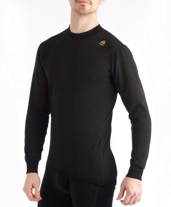 Термокофта HotWool Crew Neck Unisex Black / Aclima 