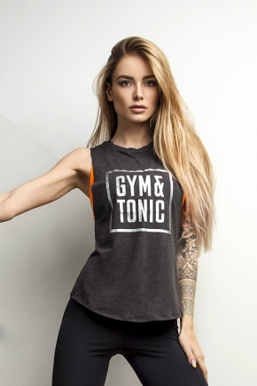 Майка Gym and Tonic Dark Grey / Designed for Fitness