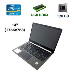 Новый Ноутбук HP 14-DQ1038WM Intel Core i3-1005G1 / 4 Гб / SSD 128 Гб