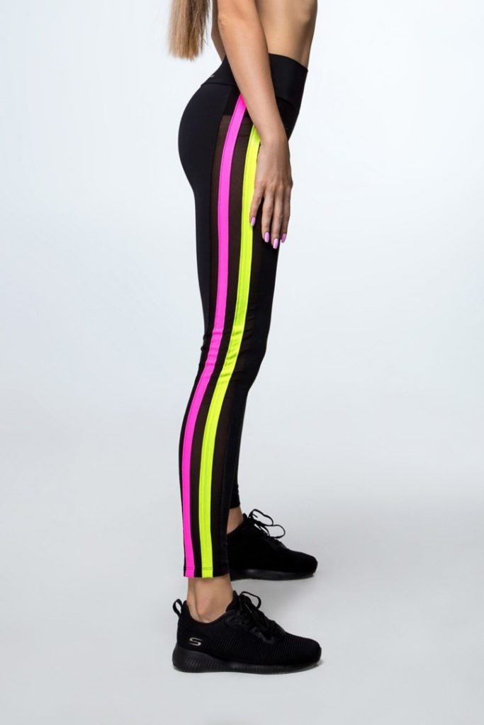 Спортивні жіночі легінси Neon, чорні / Designed for Fitness