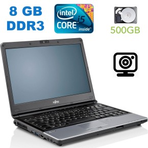 Б/в Ноутбук Fujitsu LifeBook S762 Intel Core i5-3320M / 8 Гб / HDD 500 Гб / Клас В