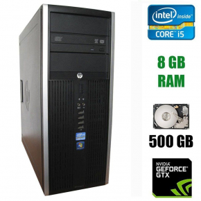 Б/в HP Compaq 8300 Pro Tower / Intel Core i5-3570 (4 ядра по 3.4 - 3.8GHz) / 8 GB DDR3 / 500 GB HDD / nVidia GeForce GTX 750 Ti, 2 GB GDDR5, 128-bit