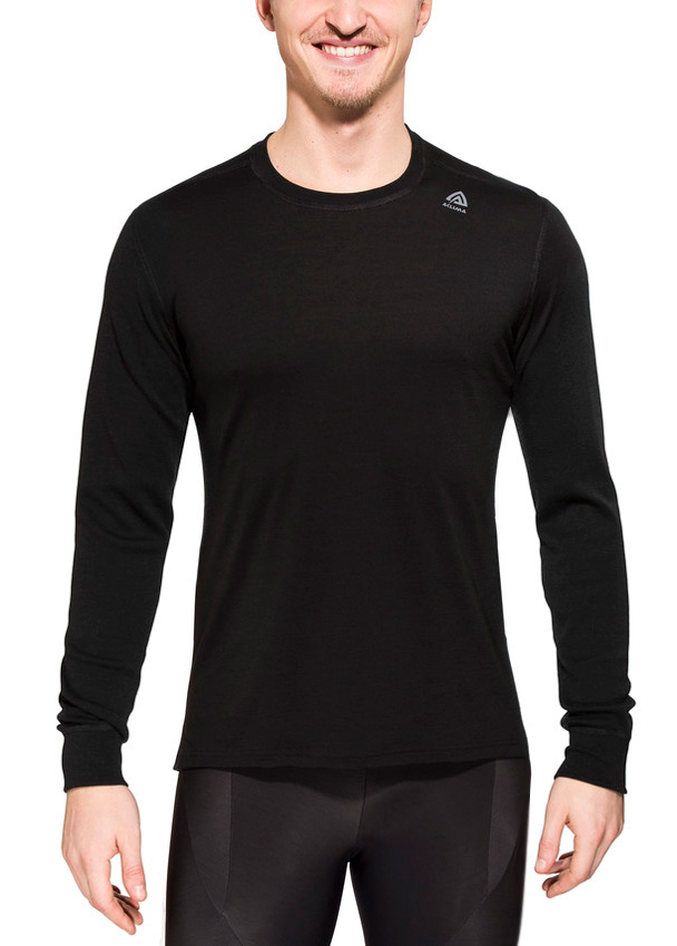 Термокофта LightWool Shirt Crew Neck Man JetBlack / Aclima 