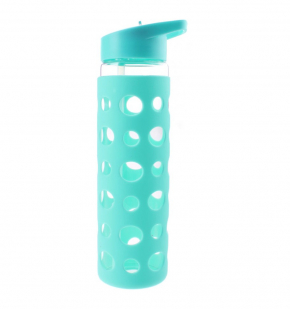 Пляшка Summit MyBento Eco Glass Bottle Sports Lid Silicone Cover Блакитна 550 мл