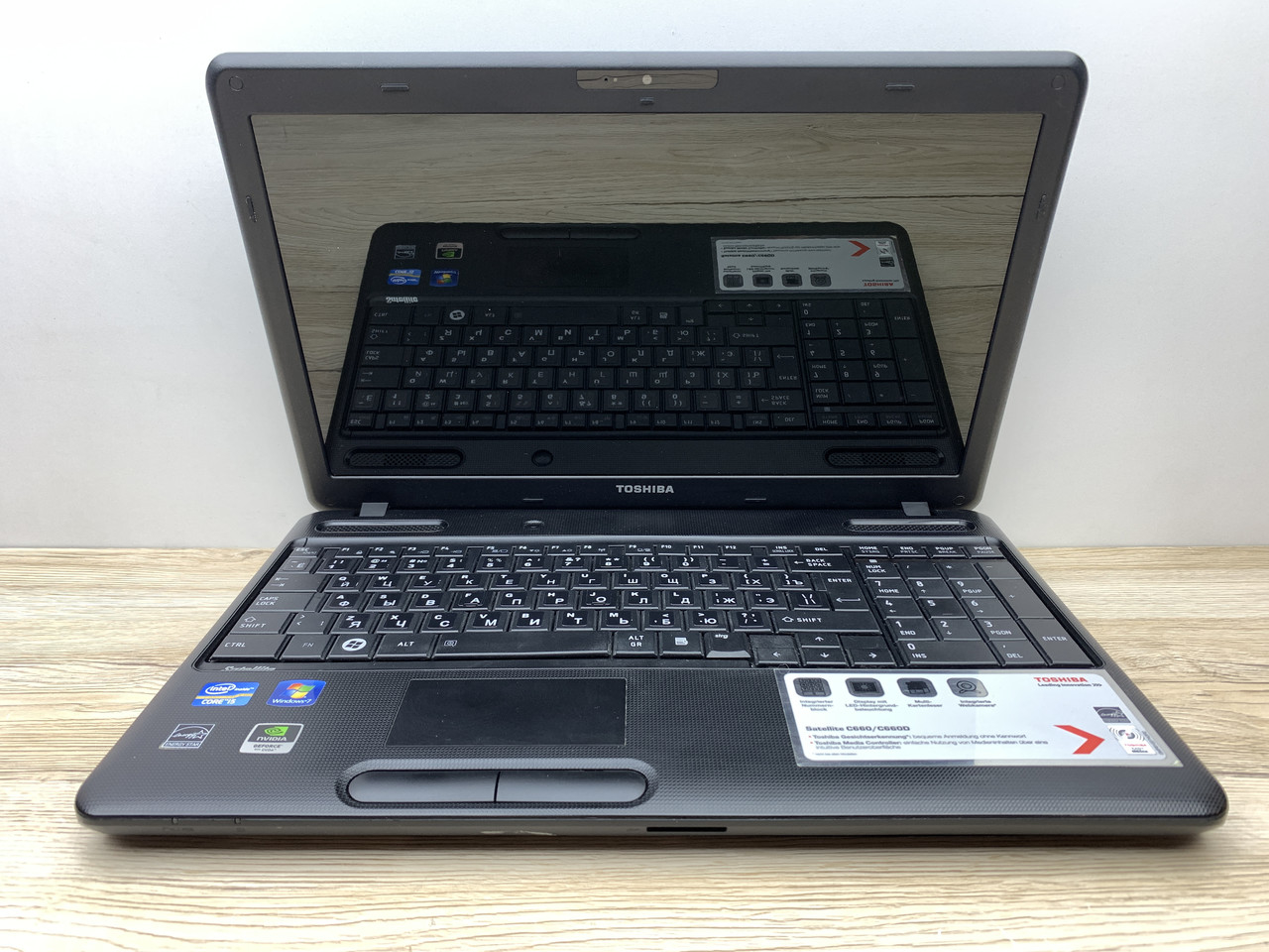 Б/в Ноутбук Ноутбук Toshiba C660 Intel Core i5-2450M / 8 Гб / SSD 120 Гб / Клас В