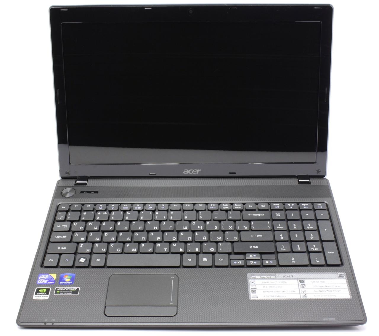 Б/в Ноутбук Acer TravelMate 5742-384G50 / Intel Core i3-380M / 4 Гб / 500 Гб / Клас B (не працює батарея)