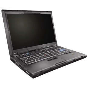 Б/в Ноутбук Lenovo ThinkPad T400 / Intel C2D-P8600 / 4 Гб / HDD 320 Гб / Клас B (не працює батарея)