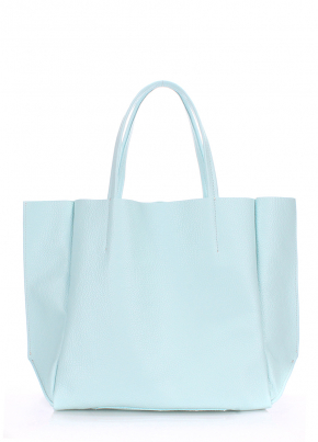 Шкіряна сумка Soho, блакитна / POOLPARTY