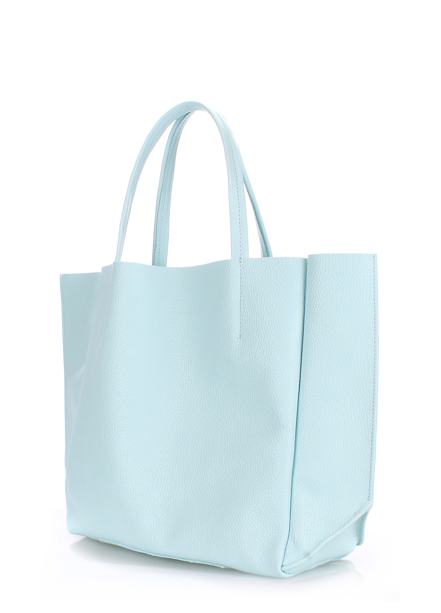 Шкіряна сумка Soho, блакитна / POOLPARTY