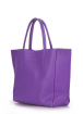 Шкіряна сумка Soho, фіолетова / POOLPARTY