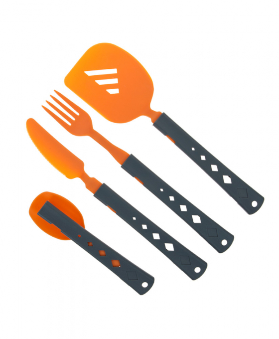 Набір столових приборів Summit 4PC Cutlery & Spatula Set Orange