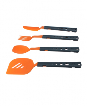 Набір столових приборів Summit 4PC Cutlery & Spatula Set Orange