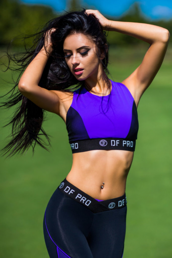 Спортивний одяг PRO Violet (легінси та топ) / Designed for Fitness
