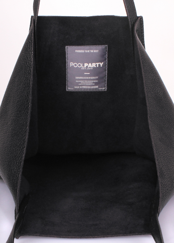 Шкіряна сумка Edge, чорна / POOLPARTY