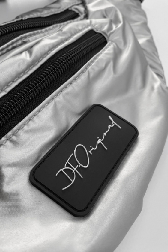 Поясна сумка Glossy Silver, сіра / Designed for Fitness