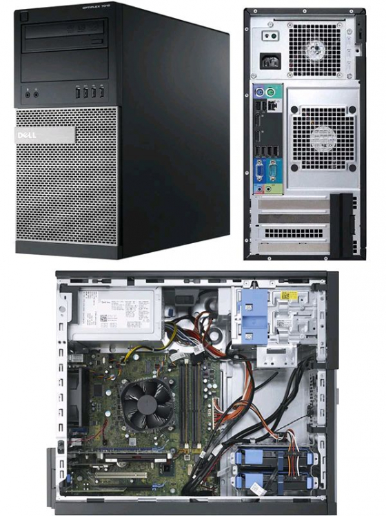 Б/в Системний блок Dell Optiplex 7010 / Intel Core i3-3240 / 4 Гб / 250 Гб / Клас B