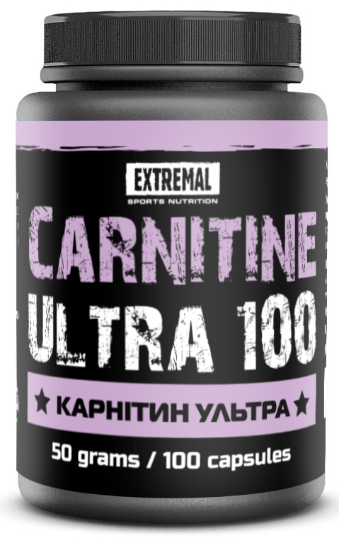 Жироспалювач Extremal Carnitine ultra 100 капсул 50 г