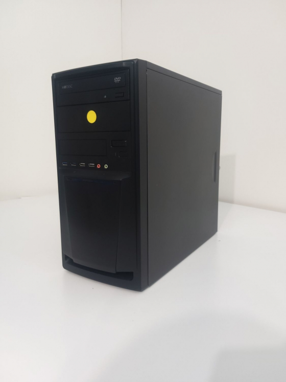 Б/в Midi Tower Black / Intel Core i5-2400 (4 ядра по 3.1 - 3.4 GHz) / 8 GB DDR3 / 120 GB SSD + 500 GB HDD / AMD Radeon RX550 2GB GDDR5 128bit / FSP 300W / DVD-ROM