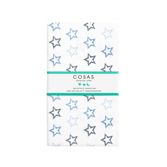 Простирадло STARS CLEAR GREY BLUE (Cosas)