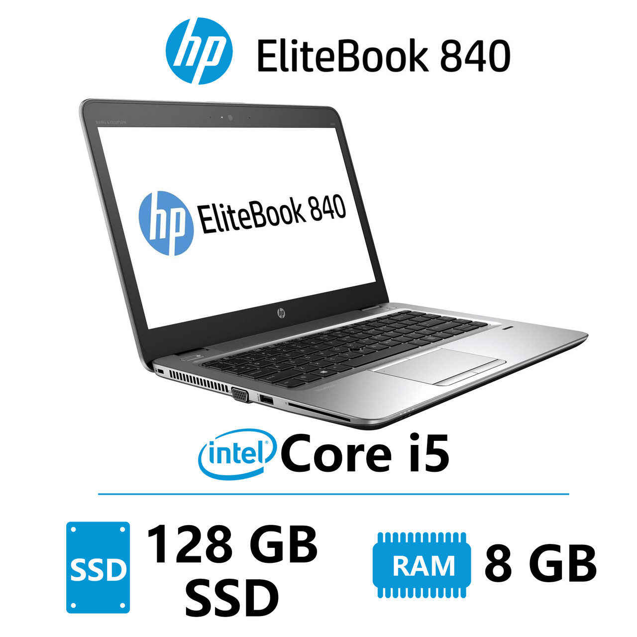 Б/в Ноутбук HP EliteBook 840 G3 Intel Core i5-6200U/8 Гб/128 Гб/Клас A