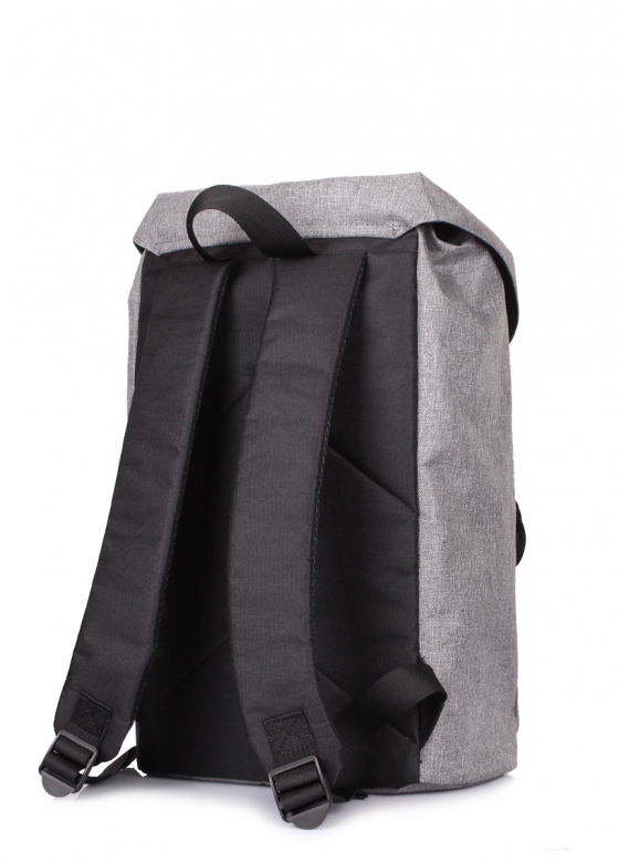 Сірий рюкзак з ременями Hipster POOLPARTY