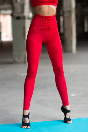 Леггинсы Red Corset / Designed for Fitness