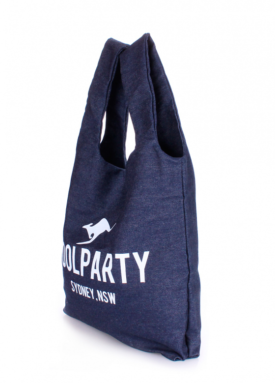 Коттонова сумка, темно-синя / POOLPARTY