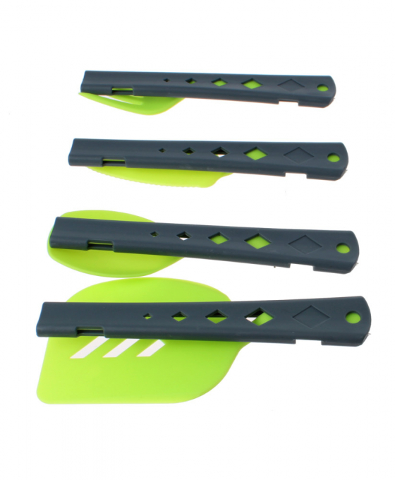 Набір столових приборів Summit 4PC Cutlery & Spatula Set Lime