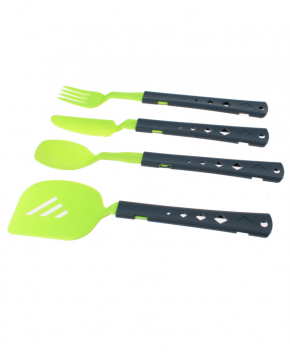 Набір столових приборів Summit 4PC Cutlery & Spatula Set Lime