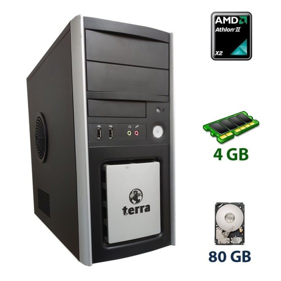 Б/в Системний блок Terra Tower AMD Athlon II X2 250 / 4 Гб / HDD 80 Гб