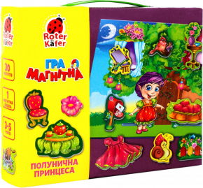 Полунична принцеса, магнітна гра українською мовою (Vladi Toys)