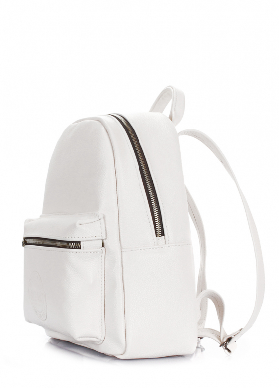 Шкіряний рюкзак XS, білий / POOLPARTY