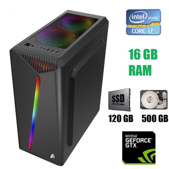 Новий Системний блок 1stPlayer Rainbow Tower Intel Core i7-4770 / 16 Гб / SSD 120 Гб + HDD 500 Гб