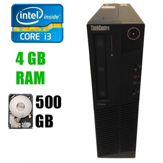 Б/в Lenovo M82 Desktop / Intel® Core™ i3-3220 (2(4)ядра по 3.30GHz) / 4GB DDR3 / 500GB HDD