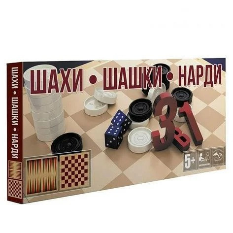 Шахи, шашки, нарди 3в1 (MToys)