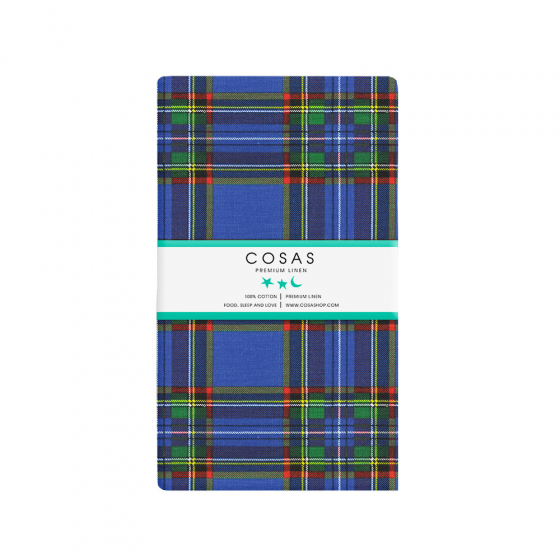 Комплект євро дорослої постільної білизни SCOTTISH BLUE WHITE (Cosas)