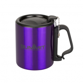 Термочашка Summit Double Walled Mug Clip Handle з кришкою Фіолетова 300 мл