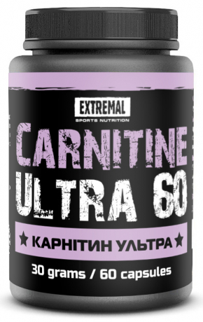 Жироспалювач Extremal Carnitine ultra 60 капсул 30 г