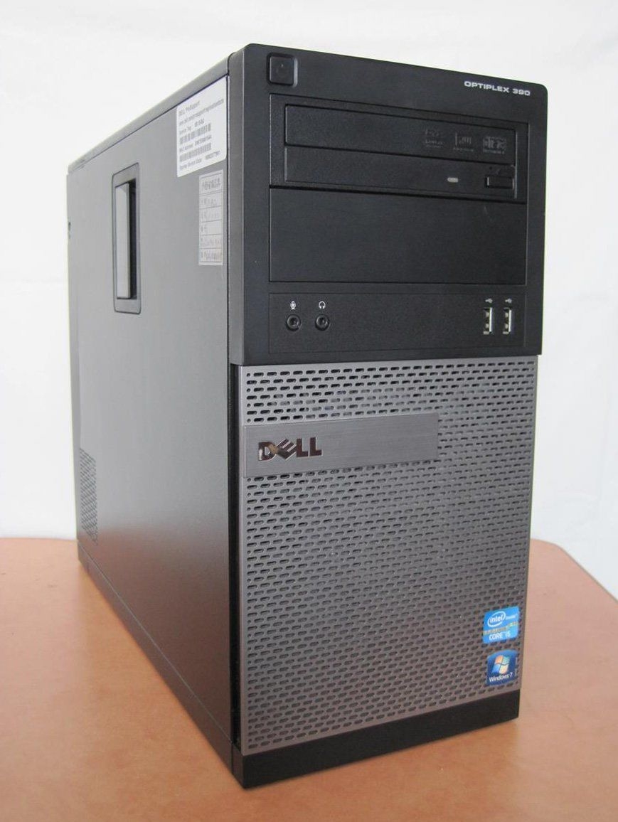 Б/в Dell Optiplex 390 Tower / Intel Core i3-2120 (2 (4) ядра по 3.3 GHz) / 8 GB DDR3 / 500 GB HDD / nVidia GeForce GTX 1050, 2 GB GDDR5, 128-bit